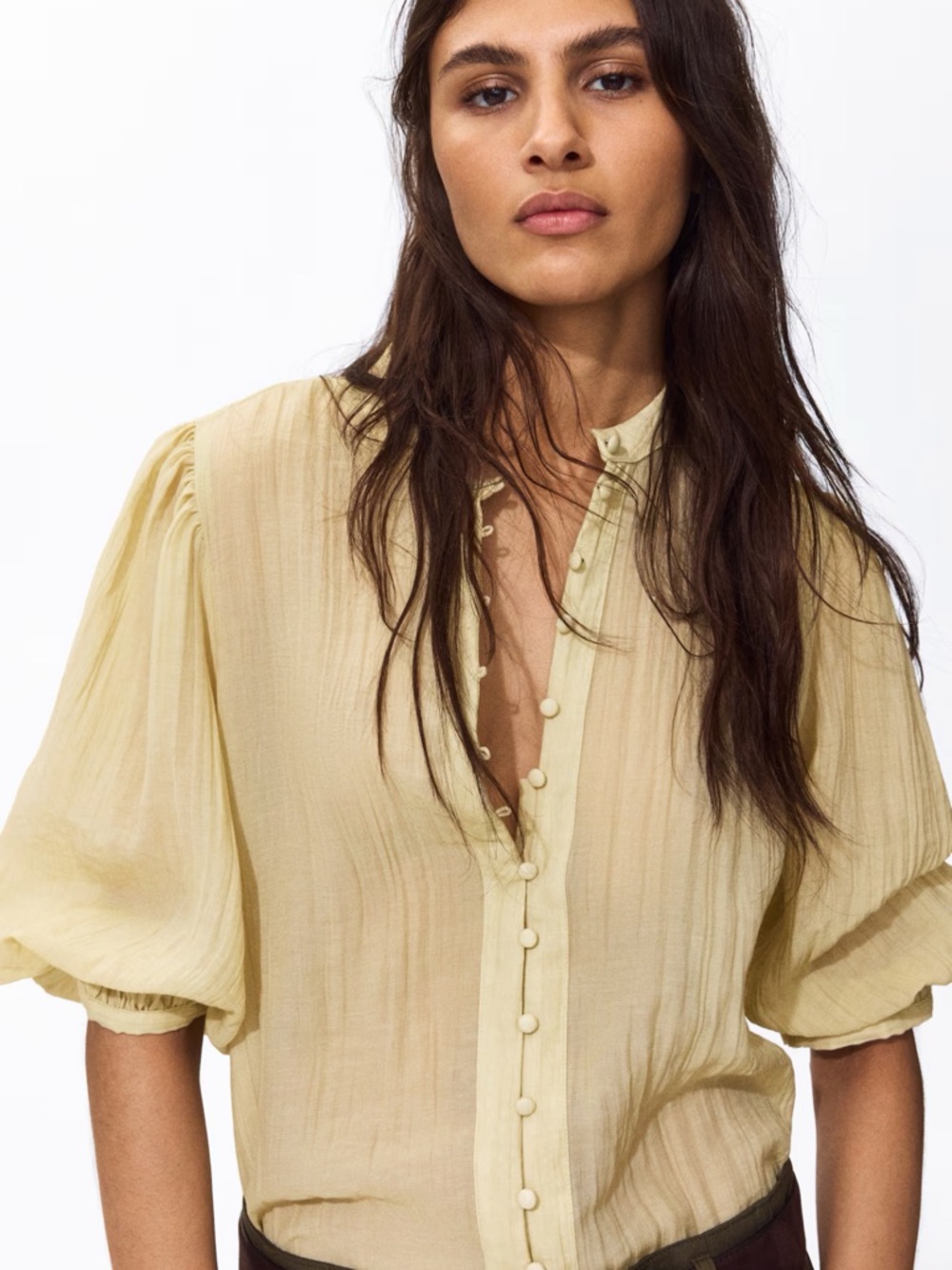 NWT H&M balloon sleeve blouse